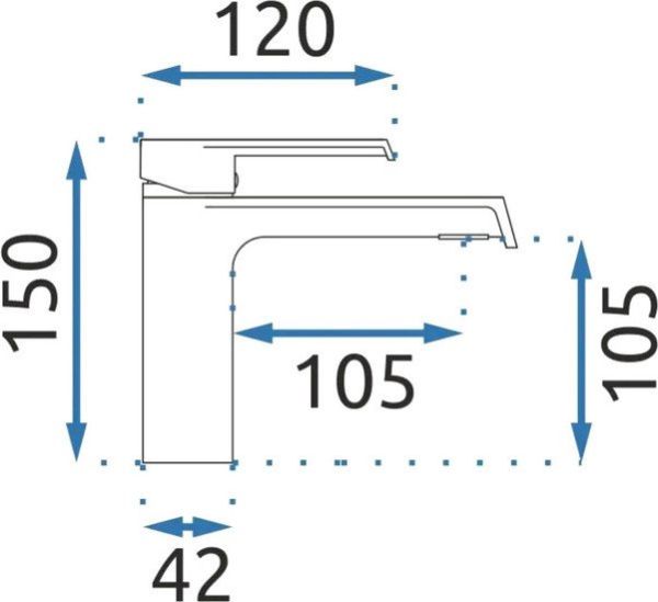 Смеситель Rea Hass Matt B9969 (золото)