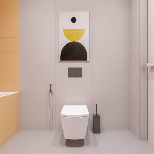 Инсталляция для унитаза комплект 5 в 1 Lavinia Boho Relfix 77020051: система инсталляции для подвесного унитаза, удлиненный комплект креплений, шумоизоляция, кнопка смыва, диспенсер