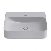 Настенная или накладная раковина Wellsee Clermont 302611000, 60*47 см (матовая серая)