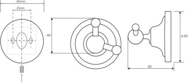 Крючок для ванны Bemeta Retro 144306032