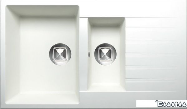 Кухонная мойка Tolero R-118 (белый) Кухонная мойка Tolero R-118 (белый)