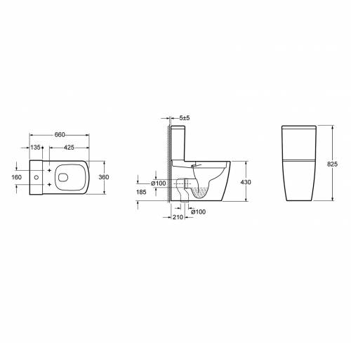 Напольный унитаз Lavinia Boho Aveo Rimless 3306010R