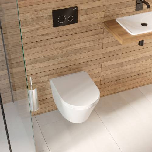 Инсталляция для унитаза комплект 5 в 1 Lavinia Boho Relfix 77020053: система инсталляции для подвесного унитаза, удлиненный комплект креплений, шумоизоляция, кнопка смыва, диспенсер