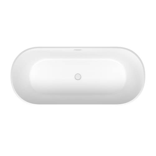 Отдельностоящая  акриловая ванна Wellsee Shell 28170302R, 170*75 см, цвет белый глянец.  Набор 4 в 1: ванна 281703000, ножки, экран, слив-перелив глянцевый белый  231922000.