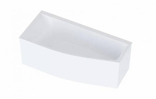 Ванна Astra-Form Скат 170x75x50 пустая, литой мрамор, левая, белая глянцевая, 01010014