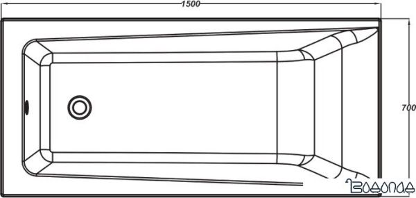 Ванна Cersanit Lorena 150x70 [P-WP-LORENA-150] фото 4