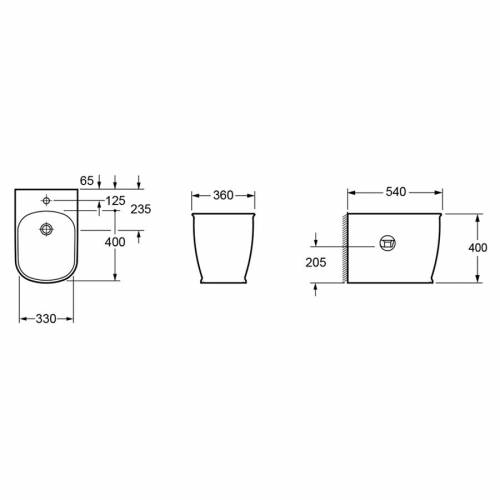 Напольное биде Lavinia Boho Bell Pro 33010040