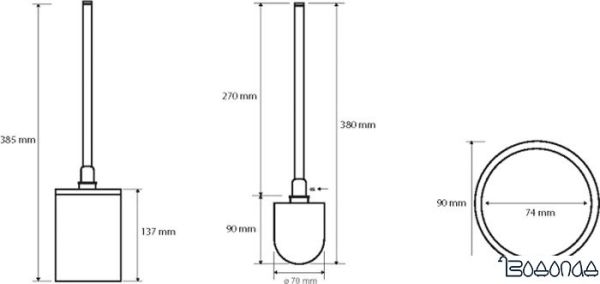 Ершик для унитаза Bemeta Omega 104913092 фото 2