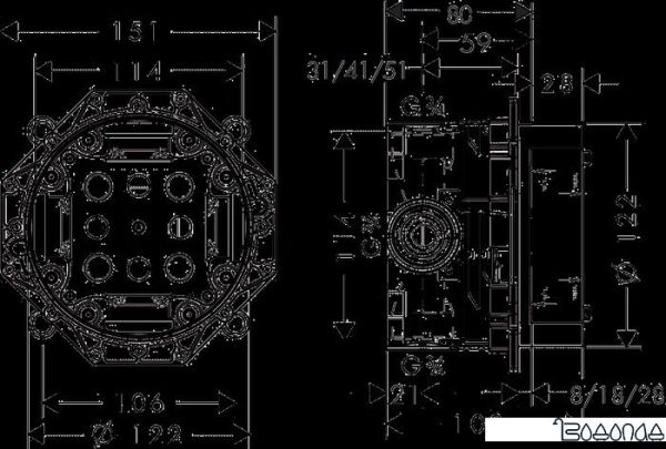 Скрытый механизм Hansgrohe iBox universal 01800180 фото 2