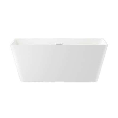 Отдельностоящая акриловая ванна Wellsee Graceful Pro 230902002, 150*77 см Набор 4 в 1: ванна 230902000, ножки, экран, слив-перелив глянцевый белый 231917000.
