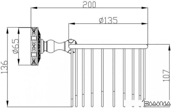 Держатель для туалетной бумаги ZorG AZR 27 BR