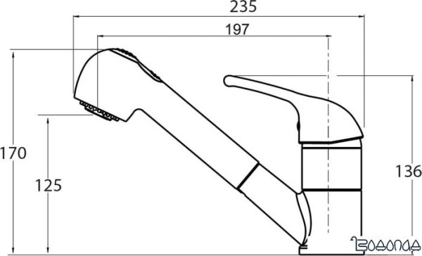 Смеситель Aquasanita Rondo 2581 (бежевый) Смеситель Aquasanita Rondo 2581 (бежевый)