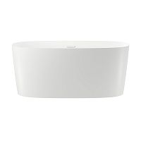 Отдельностоящая акриловая ванна Wellsee Câlin 230201002, 140*70 см Набор 4 в 1: ванна 230201000, ножки, экран, слив-перелив глянцевый белый 231922000.
