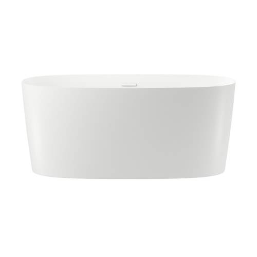 Отдельностоящая акриловая ванна Wellsee Câlin 230201002, 140*70 см Набор 4 в 1: ванна 230201000, ножки, экран, слив-перелив глянцевый белый 231922000.