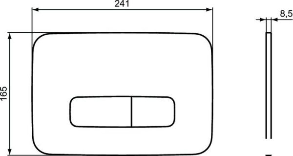 Панель смыва Ideal Standard ProSys Oleas M3 (хром) R0123AA фото 3