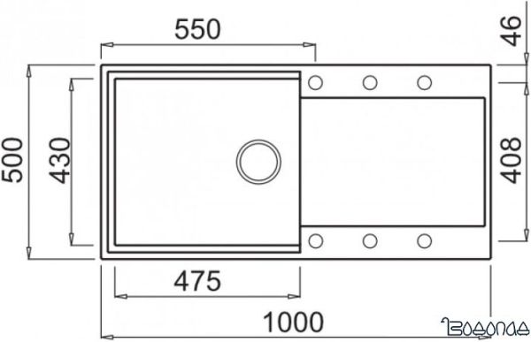 Кухонная мойка Elleci Easy 480 Bianco Antico 62