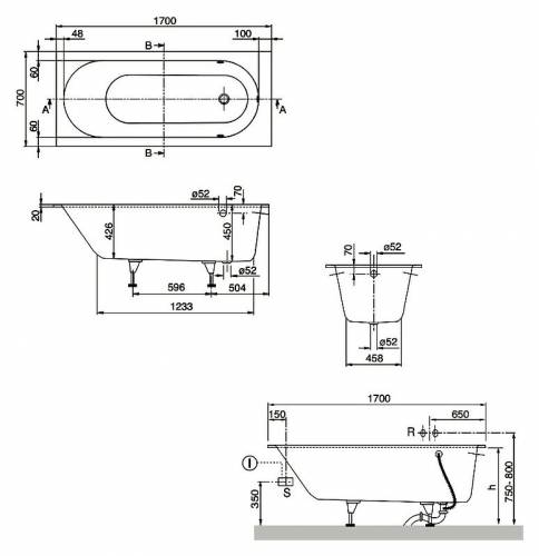 Квариловая ванна Villeroy & Boch Oberon UBQ177OBE2V-01 alpin