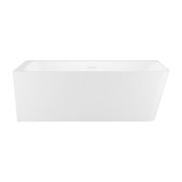 Отдельностоящая  акриловая ванна Wellsee Bromance 23160402R, 170*78 см, цвет белый  глянец. Набор 4 в 1: ванна 231604000, ножки, экран, слив-перелив  глянцевый белый 231917000.