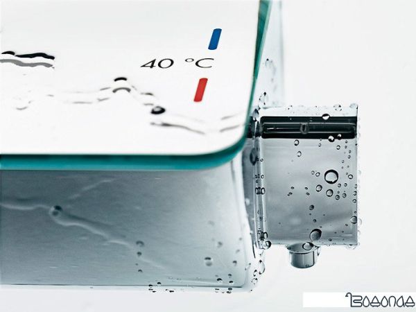 Смеситель Hansgrohe Ecostat Select (хром/белый) 13161000 фото 3