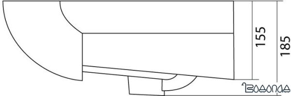 Умывальник Акватон Акварель 60 61x46