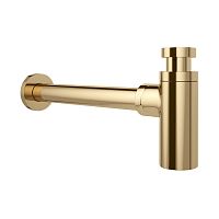 Сифон для раковины Wellsee Drainage System 182106000 (Ø 32 мм (1 1/4"); длина 350-365 мм; золото)