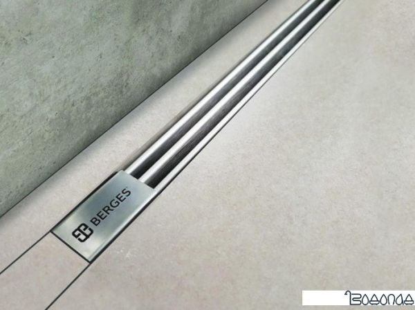 Трап/канал Berges Wasserhaus Super Slim 1000 090055 (матовый хром) фото 2