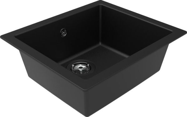 Кухонная мойка Aquasanita Ecotek 100 (черный матовый 611M) Кухонная мойка Aquasanita Ecotek 100 (черный матовый 611M)