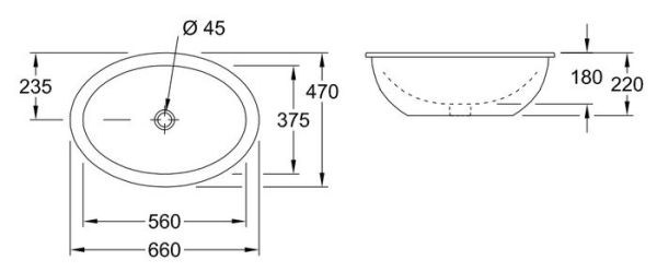 Умывальник Villeroy & Boch Loop & Friends 56x37.5 [61613001]
