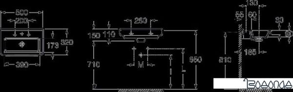 Умывальник Roca Dama 50x32 [327788000]
