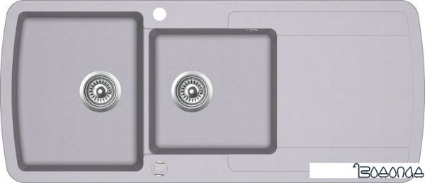 Кухонная мойка Aquasanita Lira SQL201AW (alumetallic 202)