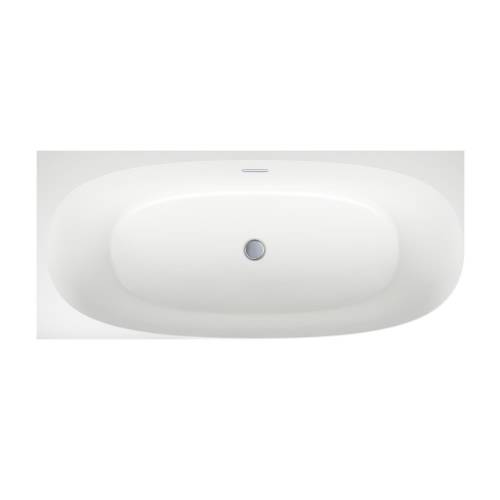 Пристенная акриловая ванна Wellsee Belle Spa 2.0 235805001, 170*75 см (левая) Набор 4 в 1: ванна 235805000, каркас, экран, слив-перелив хром 231921000.