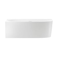 Пристенная акриловая ванна Wellsee Belle Spa 2.0 235805002, 170*75 см (левая) Набор 4 в 1: ванна 235805000, каркас, экран, слив-перелив глянцевый белый 231922000.