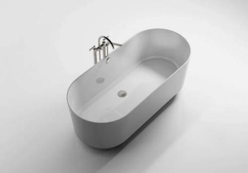 Ванна Astra-Form Аквариус 170x75, литой мрамор, белая глянцевая, 01010045