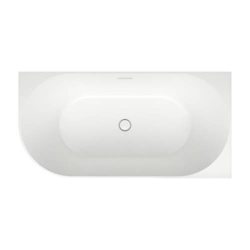 Пристенная акриловая ванна Wellsee Belle Spa 235702002, 150*75 см (правая) Набор 4 в 1: ванна 235702000, каркас, экран, слив-перелив глянцевый белый 231922000.