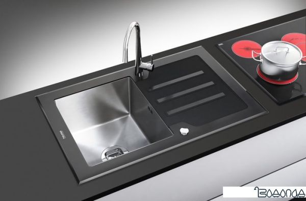 Кухонная мойка Tolero Ceramic glass TG-780 (черный)