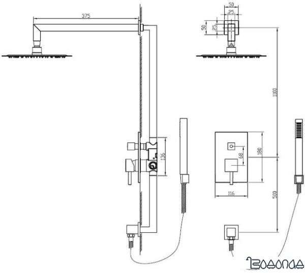 Душевая система RGW SP-54