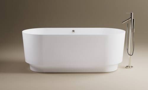 Ванна Astra-Form Аквариус 170x75, литой мрамор, белая глянцевая, 01010045