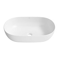 Накладная раковина Wellsee Chic Riviera 326810000, 60*40 см (матовая белая)