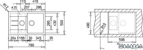Кухонная мойка TEKA Astral 60 B-TG Топаз [88925]
