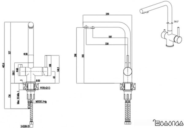 Смеситель ZorG Matto (пески сахары) Смеситель ZorG Matto (пески сахары)