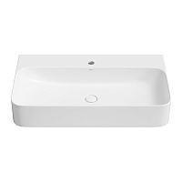 Настенная или накладная раковина Wellsee Clermont 302603000, 80*47 см (глянцевая белая)