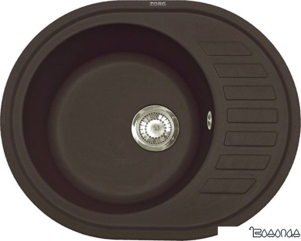Кухонная мойка ZorG Roso 62 (горький шоколад) Кухонная мойка ZorG Roso 62 (горький шоколад)