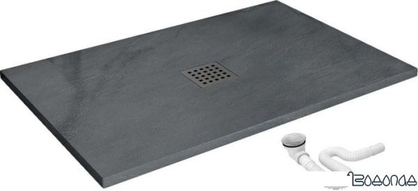 Душевой поддон Rea Rock 120x80 (серый)