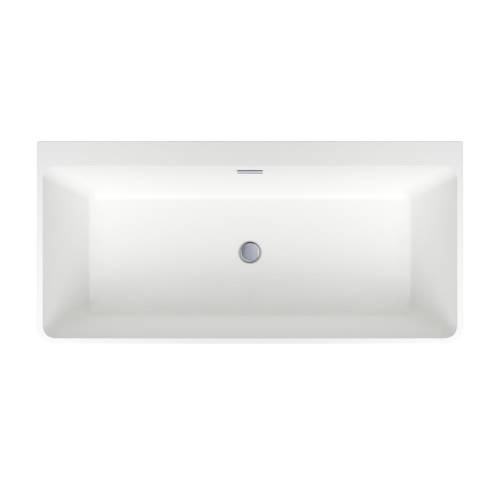 Отдельностоящая акриловая ванна Wellsee Graceful Pro 230903001, 168*80 см Набор 4 в 1: ванна 230903000, ножки, экран, слив-перелив хром 231916000.
