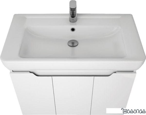 Мебель для ванных комнат Dreja Тумба под умывальник Q (D) 80 99.1003 (белый глянец) фото 3