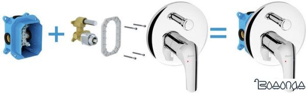 Скрытый механизм Ravak R-box RB 070.50 [X070052] фото 4