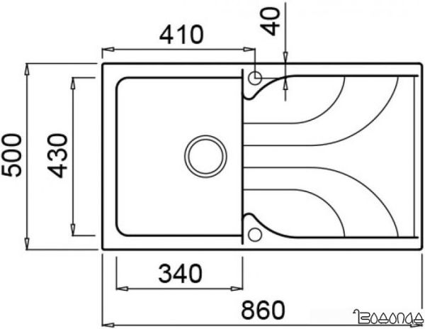 Кухонная мойка Elleci Ego 400 Ghisa M70
