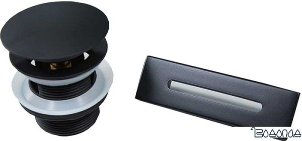 Донный клапан Vincea VDR-4B (черный) фото 1