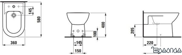 Биде Laufen Pro 8329510003041 фото 4