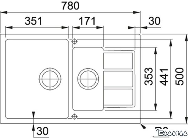 Кухонная мойка Franke Sirius SID 651-78 (оникс) Кухонная мойка Franke Sirius SID 651-78 (оникс)